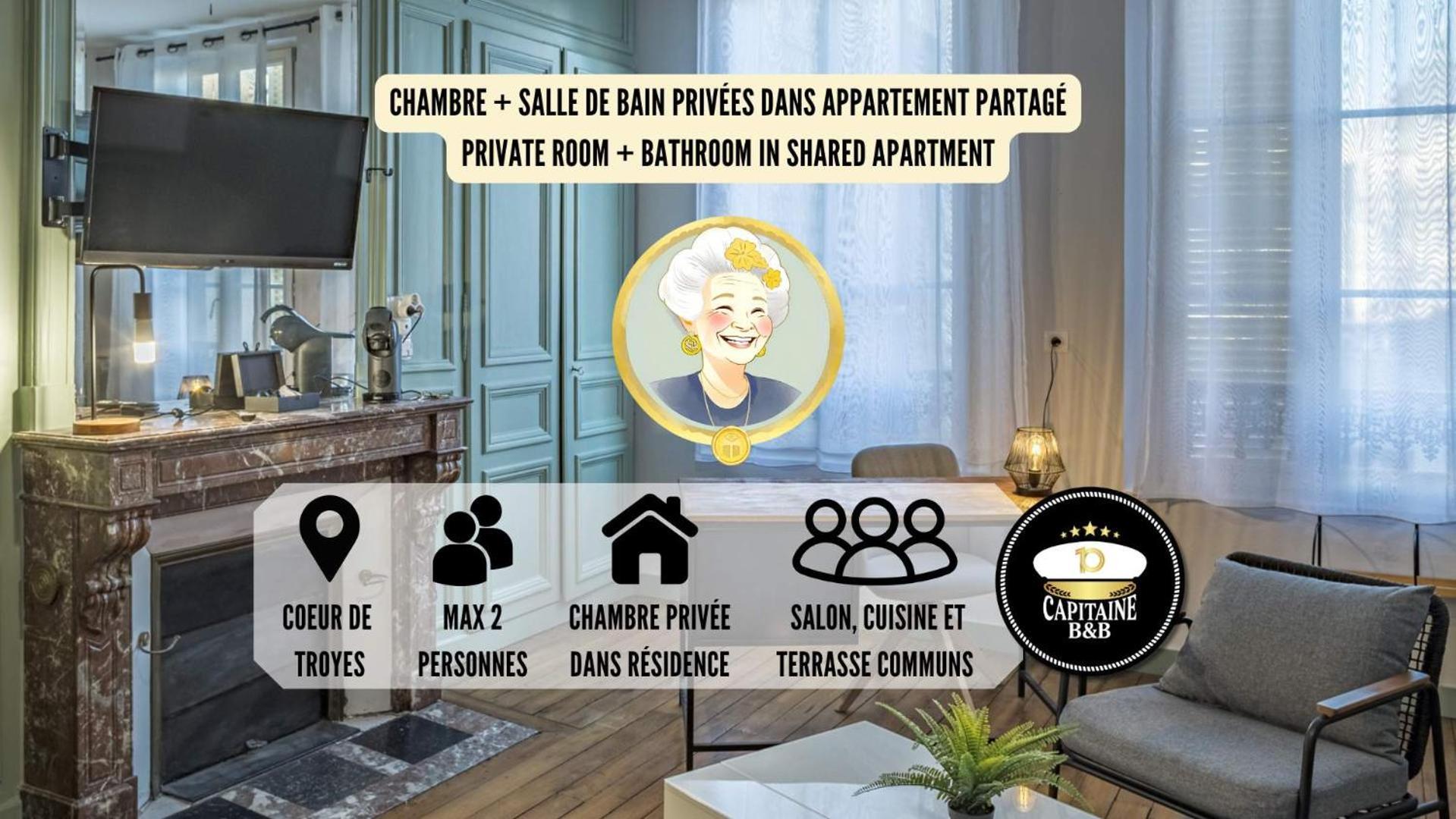 Chez Suzanne 0 - Chambre Privee Dans Maison De Ville - Confort - Hypercentre Τρουά Εξωτερικό φωτογραφία